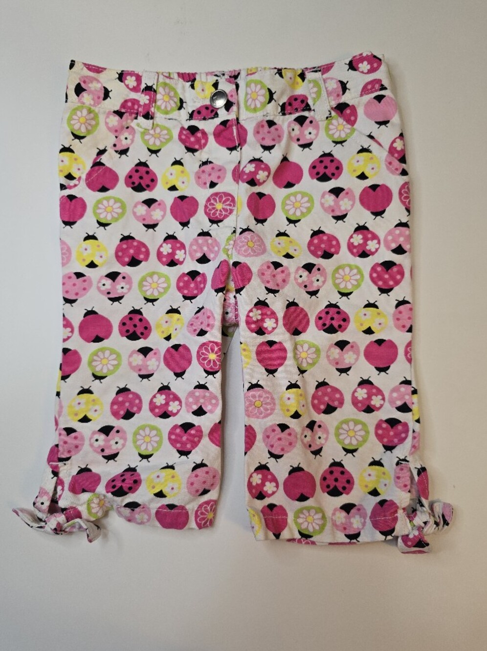 Gymboree Floral & Ladybug Cropped Pants